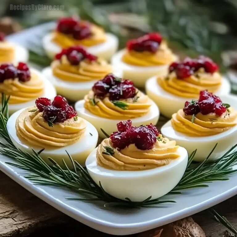 Harvest Cranberry Deviled Eggs Recipe