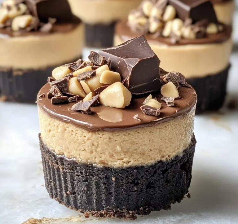 Chocolate Peanut Butter Mini Cheesecakes Recipe