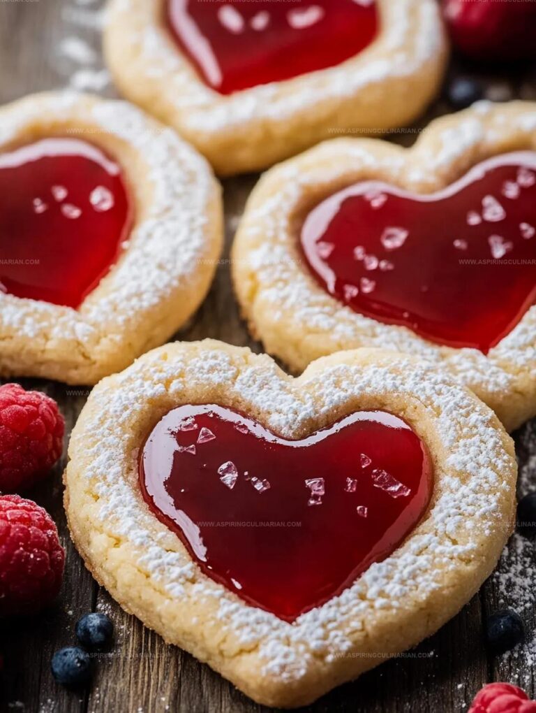 Heart Thumbprint Cookies Valentine Recipe