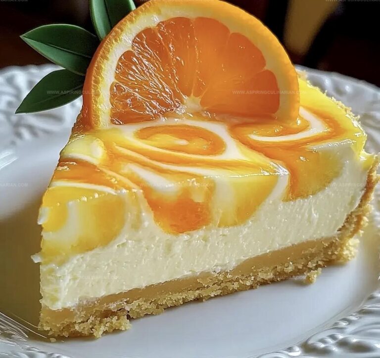 Southern Pineapple Orange Swirl Cheesecake Recipe