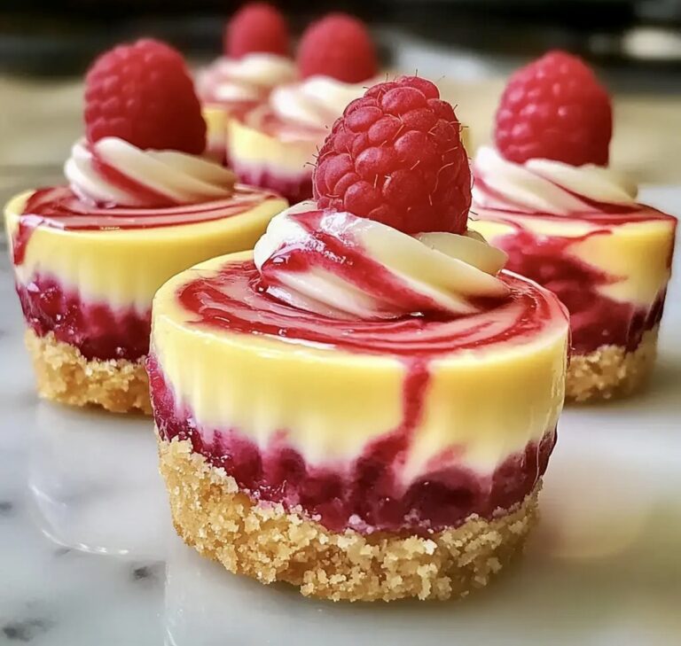 Lemon Raspberry Swirl Cheesecake Cups Recipe