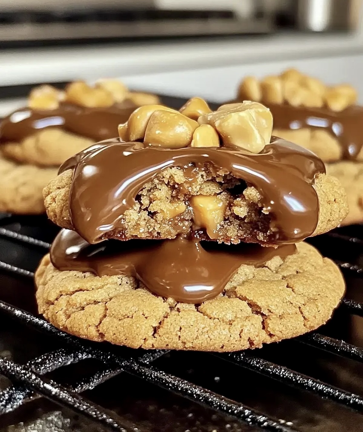 Air Fryer Peanut Butter Lava Cookies Recipe