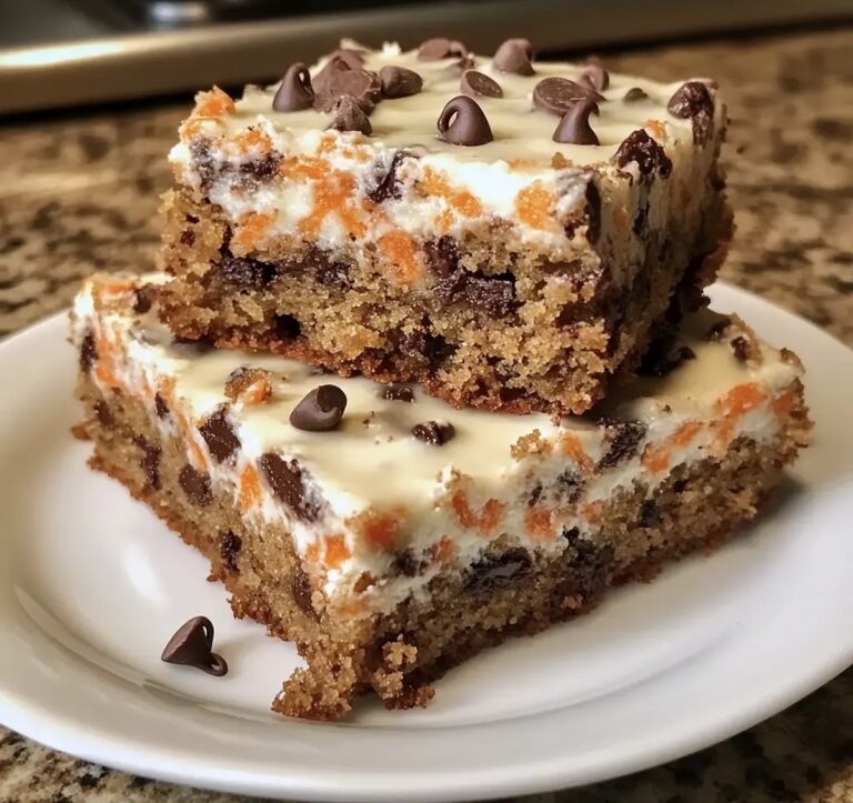 Chocolate Chip Carrot Cake Bars Recipe