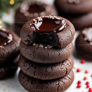 Chocolate Thumbprint Cookies Recipe
