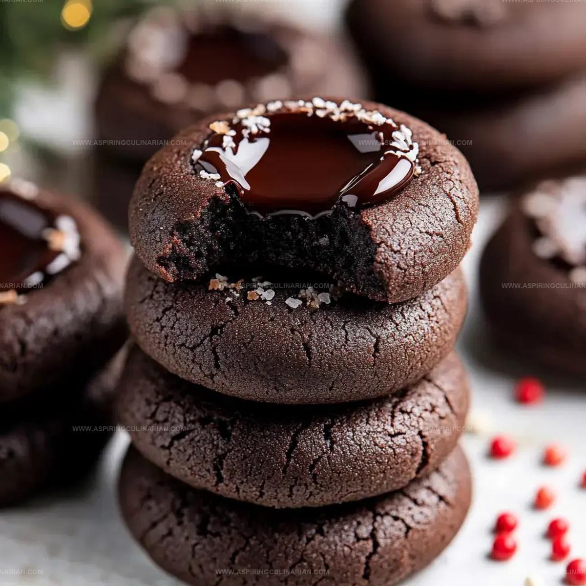 Chocolate Thumbprint Cookies Recipe