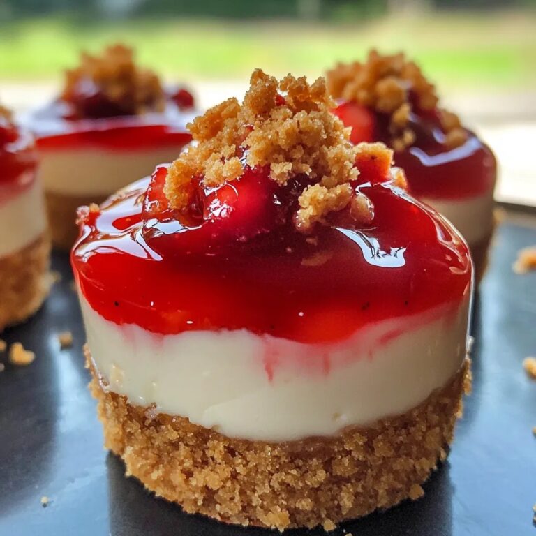Mini Strawberry Crunch Stuffed Cheesecakes Recipe