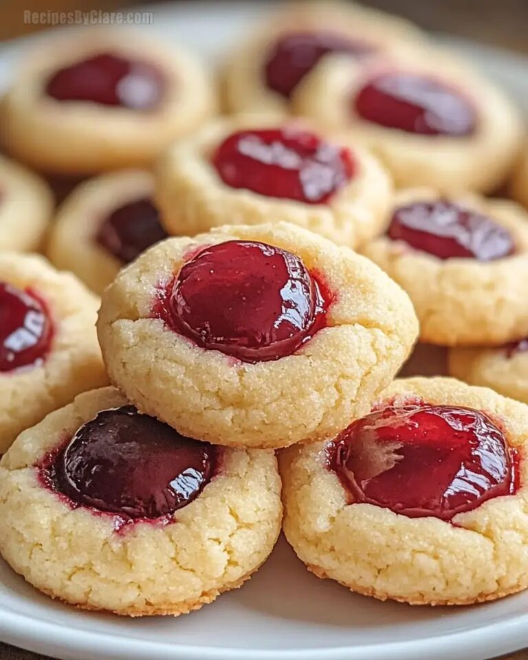 Irresistible Cherry Thumbprint Cookies Recipe