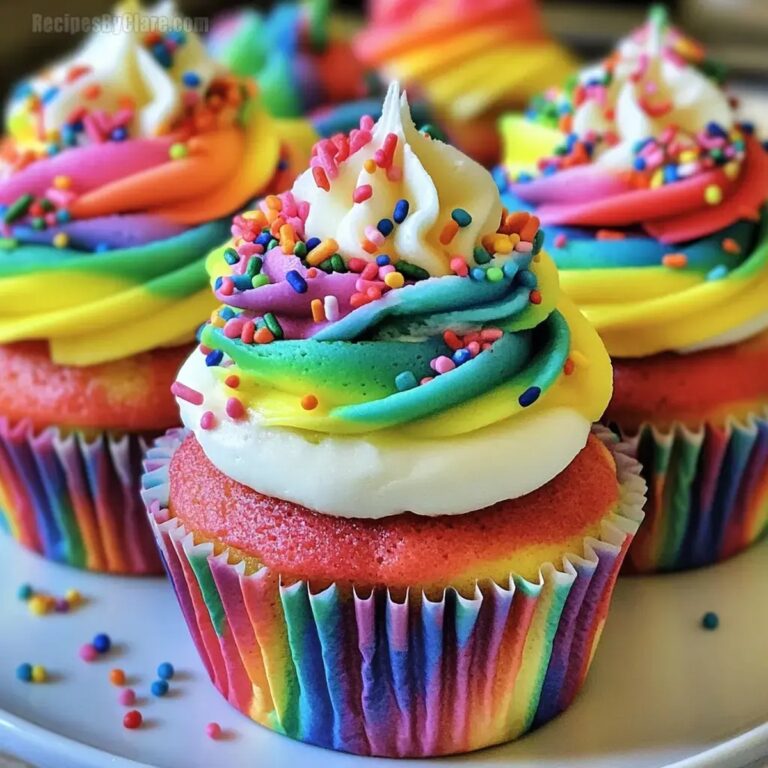Rainbow Cupcakes Recipe