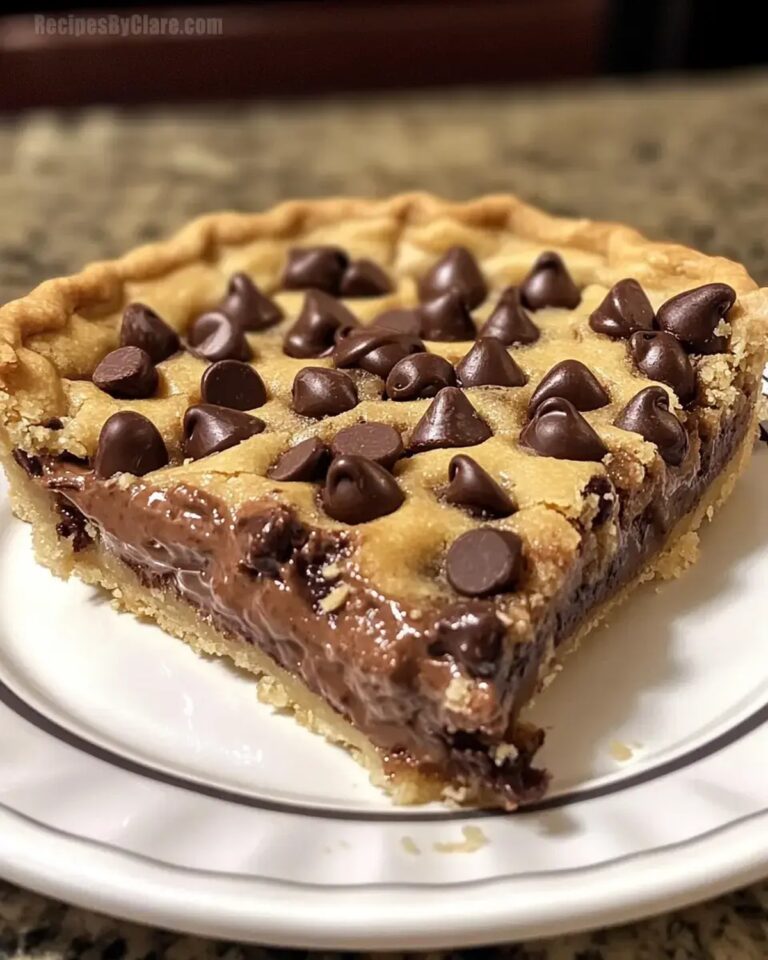 Chocolate Chip Cookie Pie Recipe
