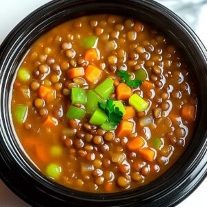 Crockpot Lentil Soup Recipe