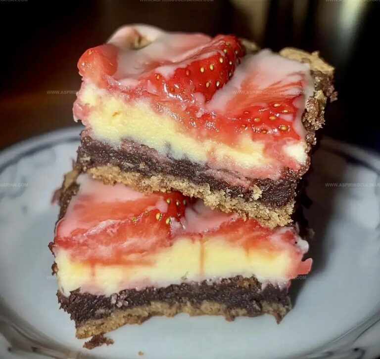 Strawberry Cheesecake Brownies Recipe