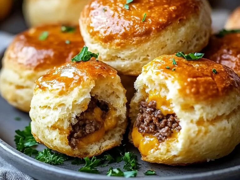 Garlic Parmesan Cheeseburger Bombs Recipe