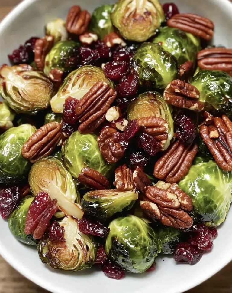 Brussels Sprouts Bacon Pecans Cranberries Recipe