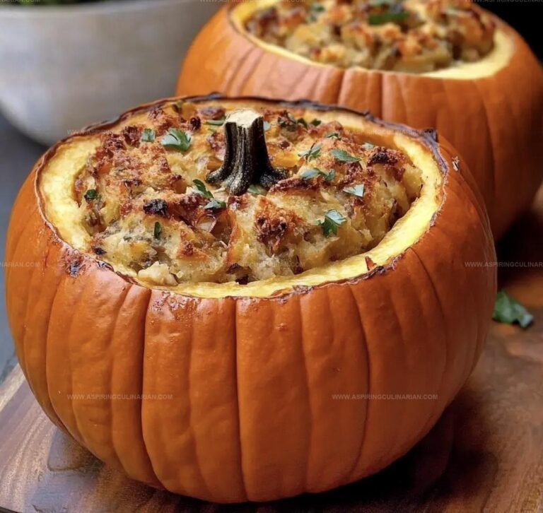 Roasted Stuffed Pumpkin Recipe