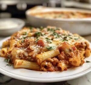 Baked Ziti Sausage Ricotta Recipe