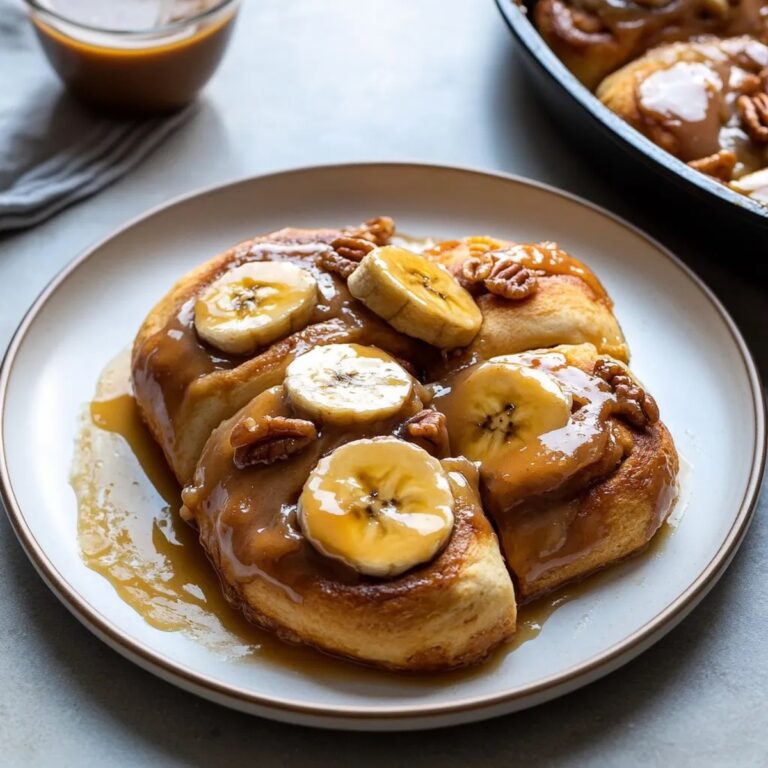 Bananas Foster Cinnamon Rolls Recipe