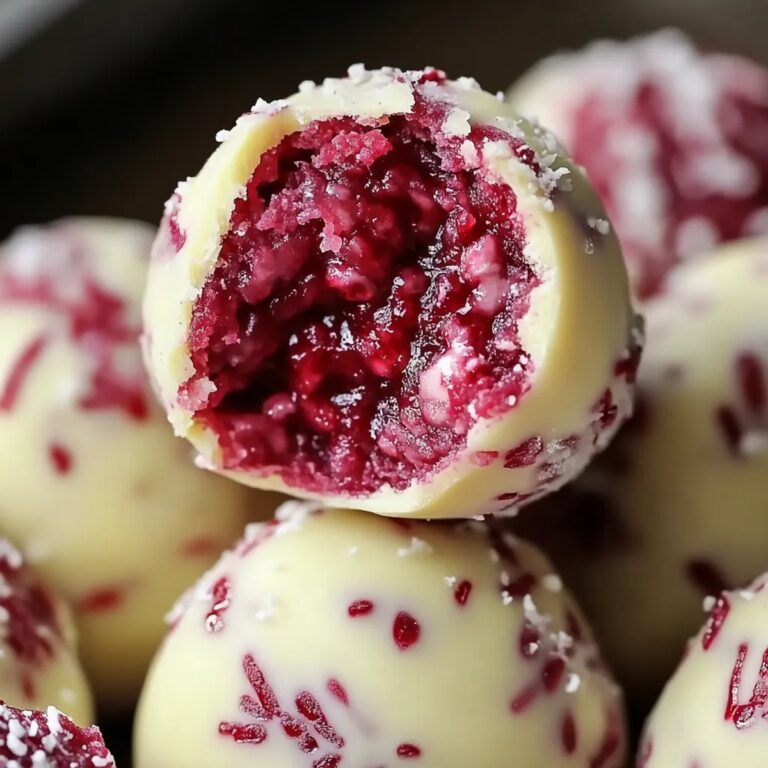 White Chocolate Raspberry Cheesecake Balls Recipe