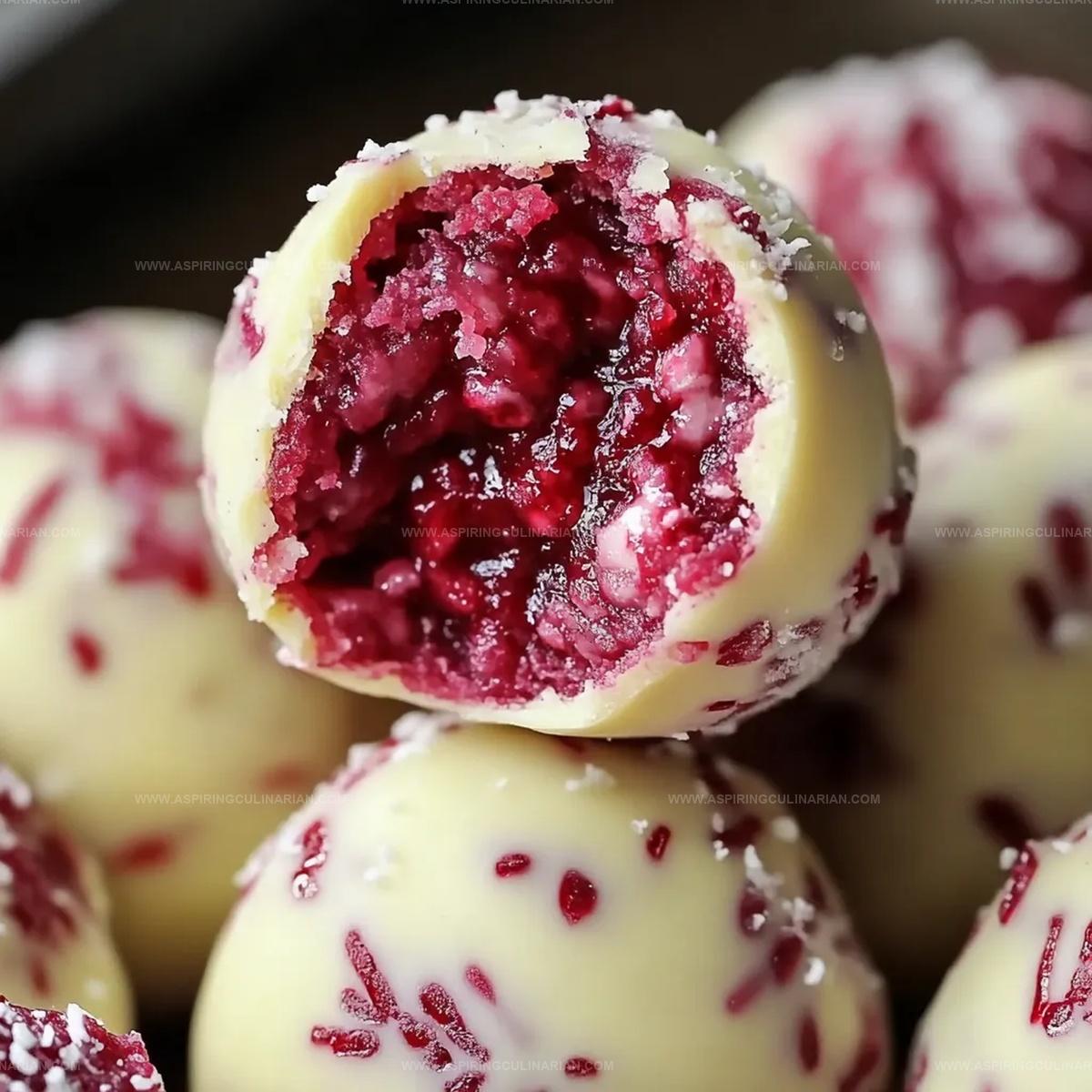 White Chocolate Raspberry Cheesecake Balls Recipe