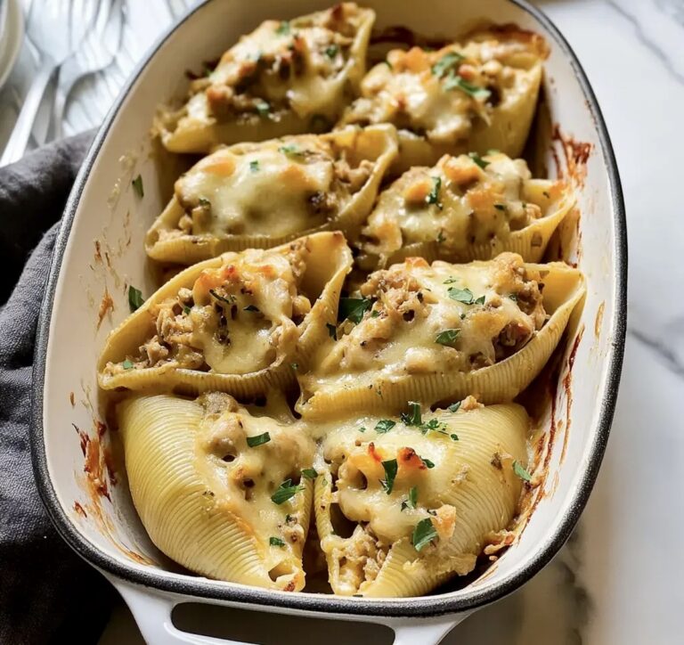 Leftover Thanksgiving Turkey Stuffed Shells Recipe