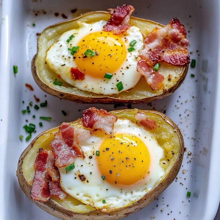 Double Baked Bacon Egg Potatoes Recipe