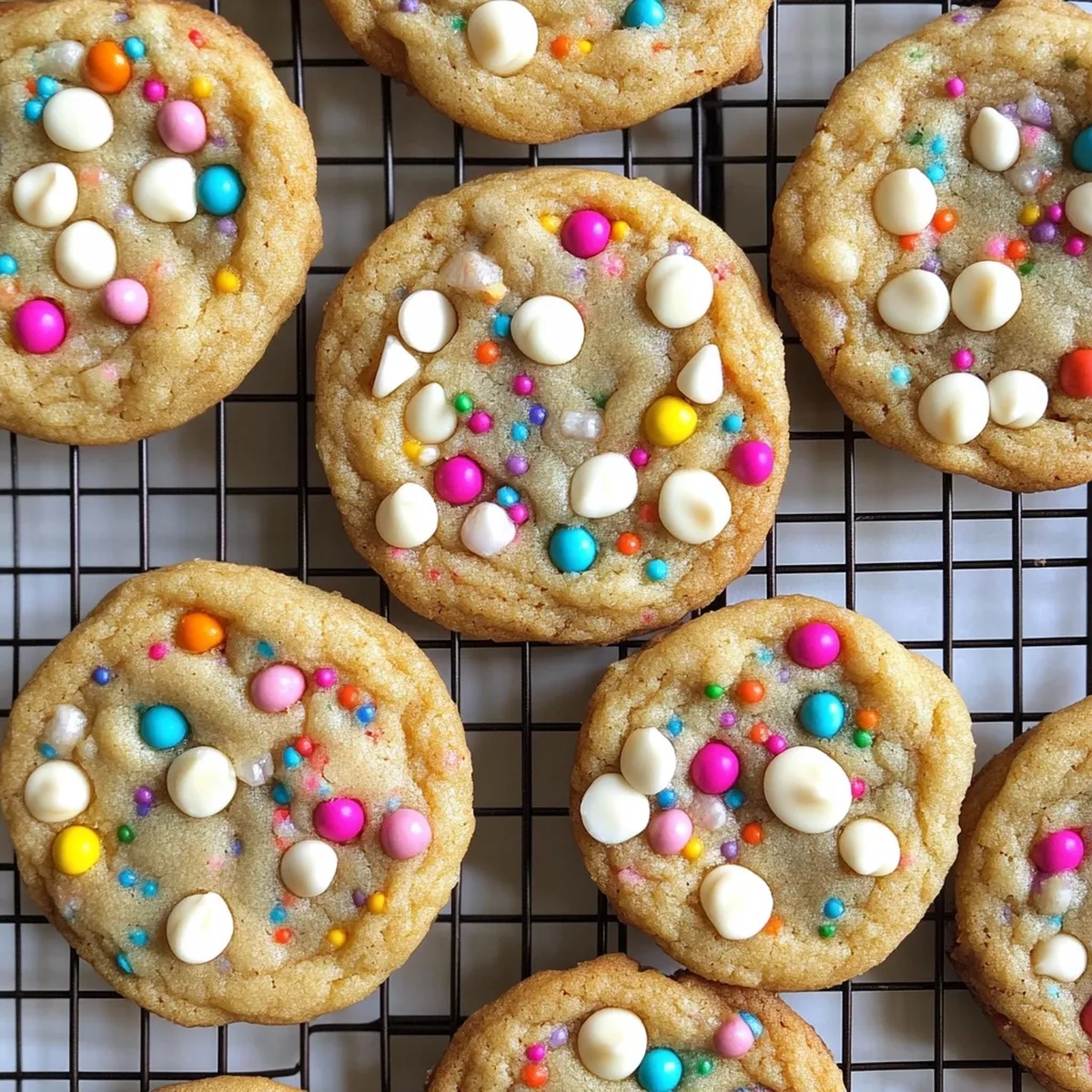 White Chocolate Confetti Cookies Recipe