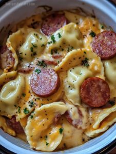 Crockpot Pierogi Casserole Kielbasa Recipe
