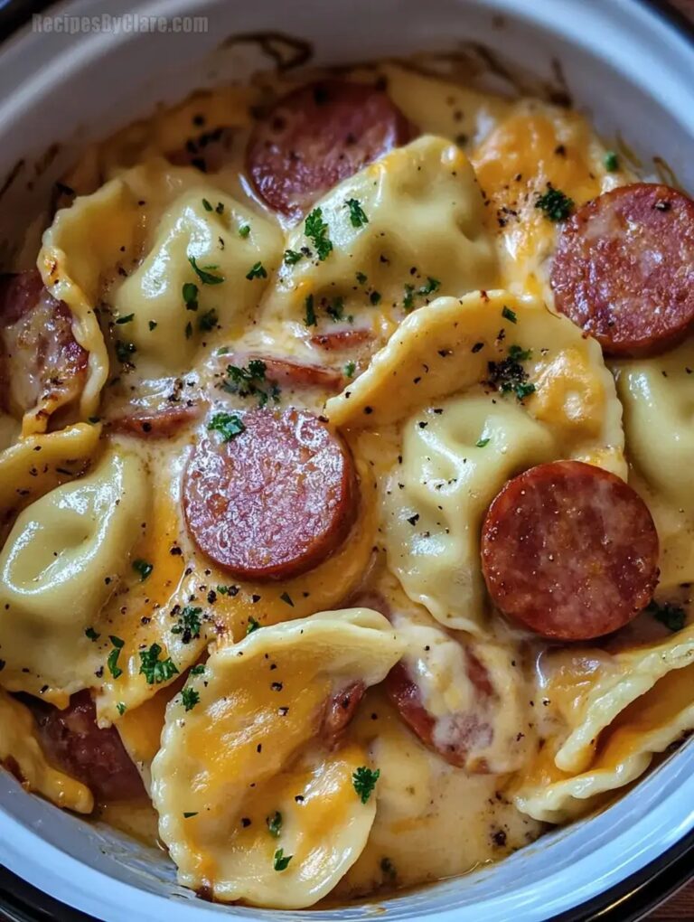 Crockpot Pierogi Casserole Kielbasa Recipe