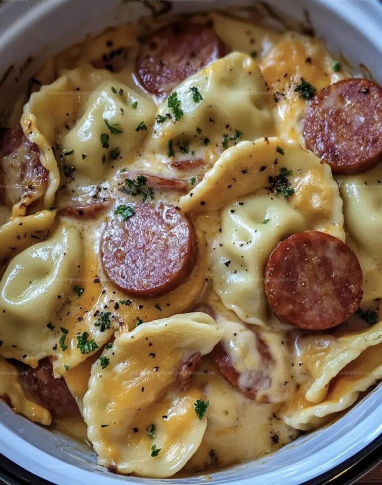 Crockpot Pierogi Casserole Kielbasa Recipe