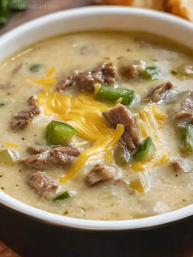 Philly Cheese Steak Soup Recipe