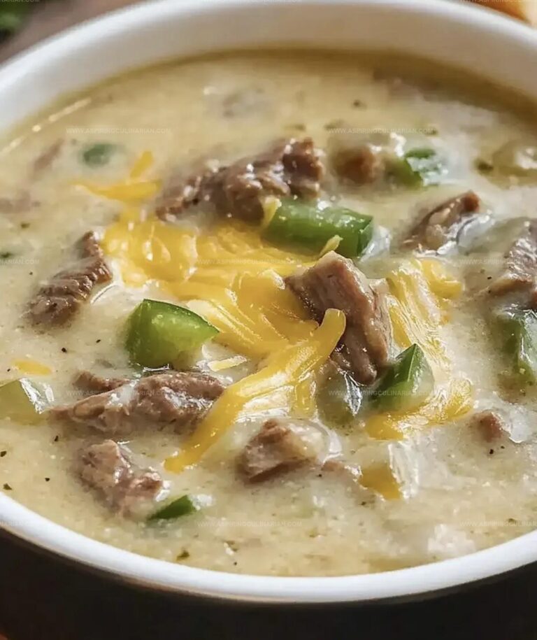 Philly Cheese Steak Soup Recipe