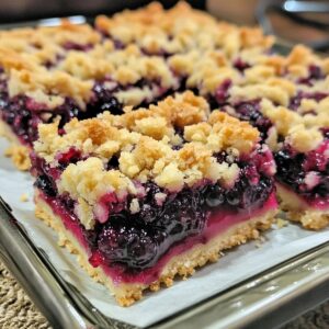 Blackberry Pie Crumble Bars Recipe