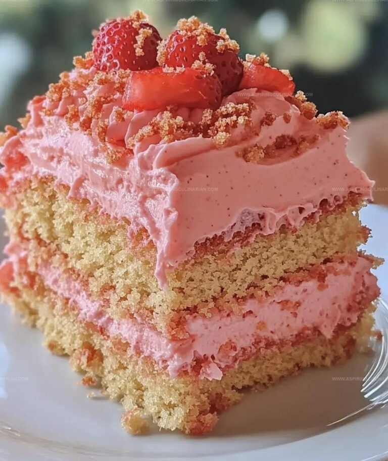 Strawberry Crunch Cake Recipe