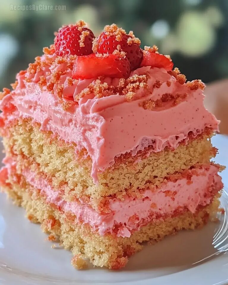 Strawberry Crunch Cake Recipe
