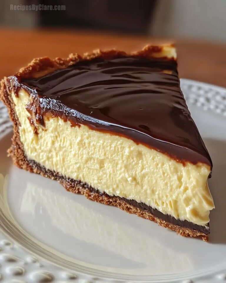 Boston Cream Pie Cheesecake Recipe