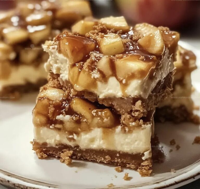 Caramel Apple Cheesecake Bars Recipe