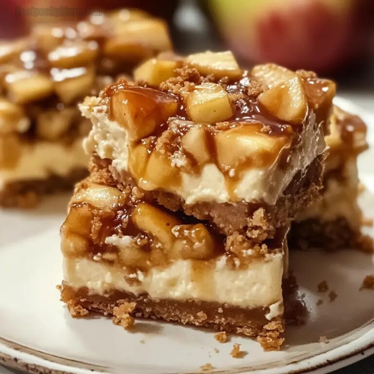 Caramel Apple Cheesecake Bars Recipe