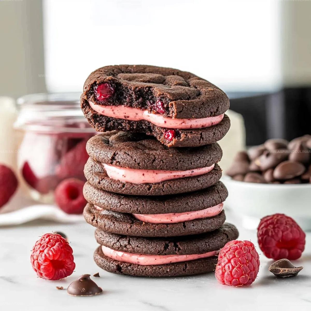 Homemade Chocolate Raspberry Sandwich Cookies Recipe