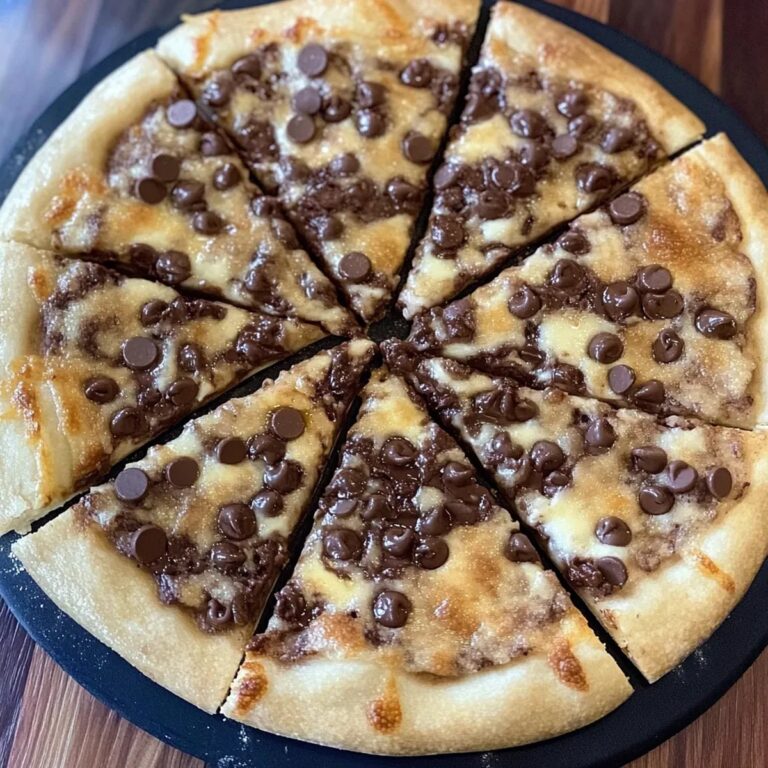 Chocolate Chip Dessert Pizza Recipe