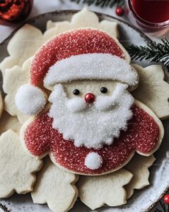 Christmas Santa Suit Sugar Cookies Recipe