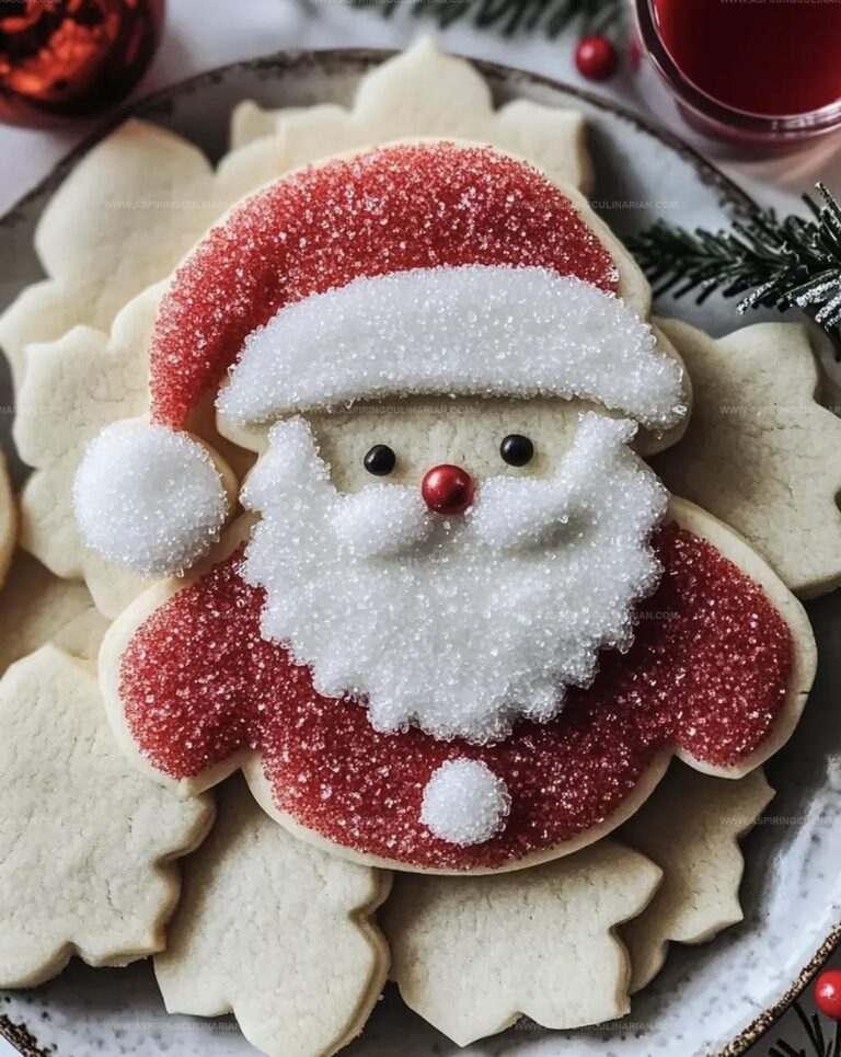 Christmas Santa Suit Sugar Cookies Recipe