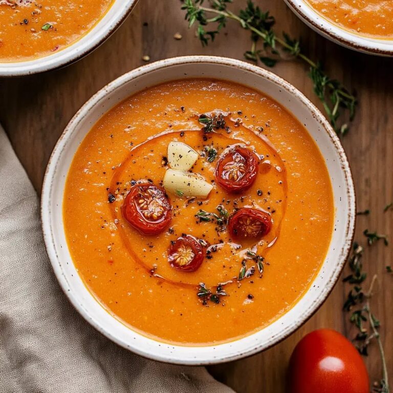 Roasted Garlic Tomato Soup Recipe