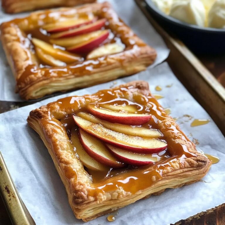 Caramel Apple Puff Pastries Recipe