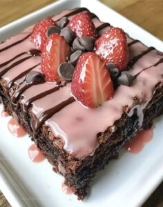 Strawberry Chocolate Brownies Recipe