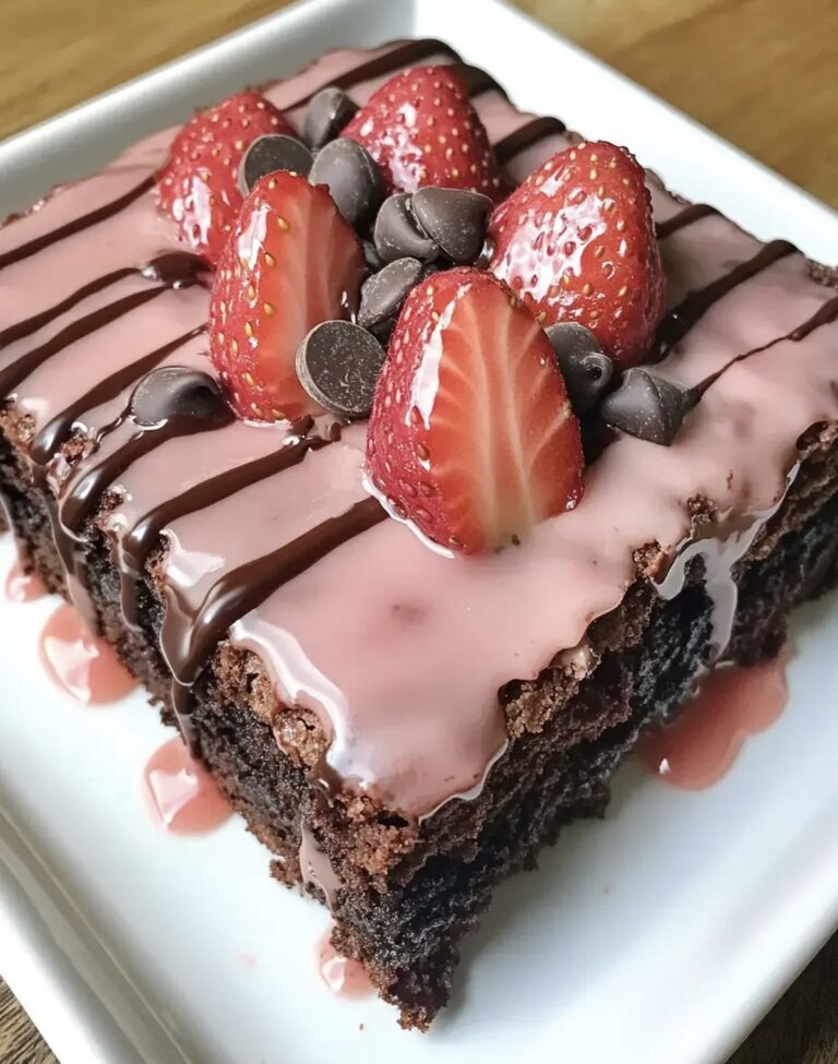 Strawberry Chocolate Brownies Recipe