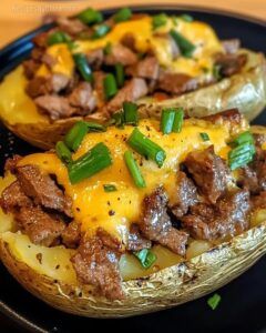 Philly Cheesesteak Baked Potato Recipe