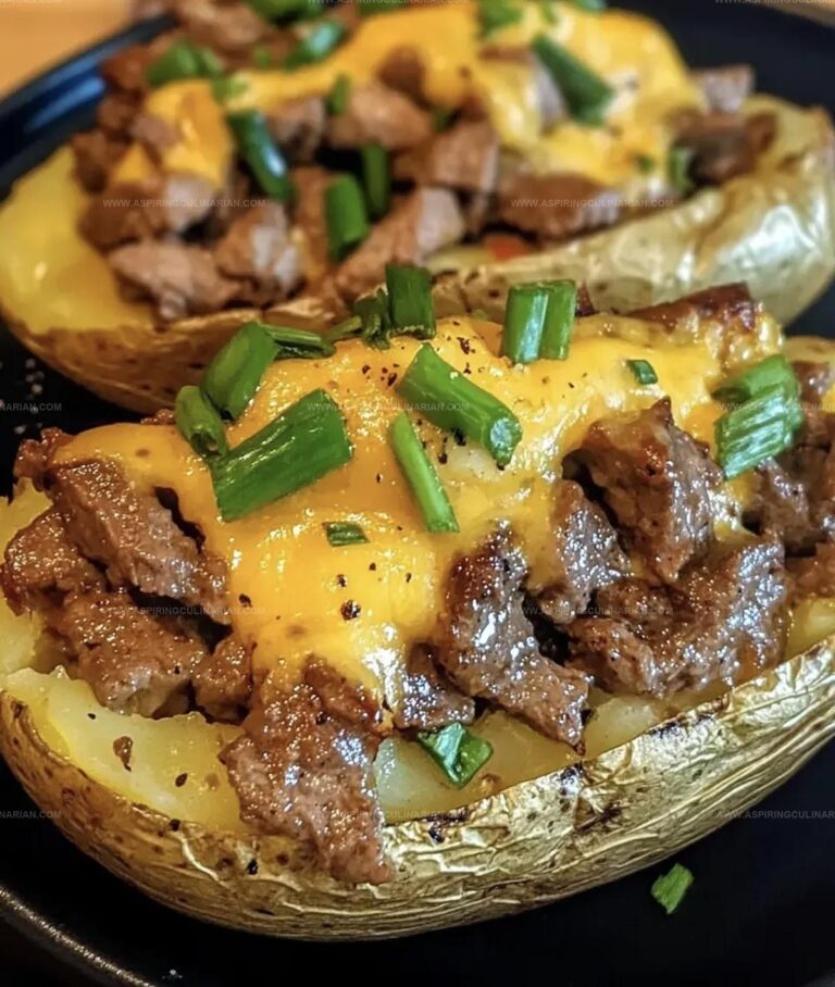 Philly Cheesesteak Baked Potato Recipe