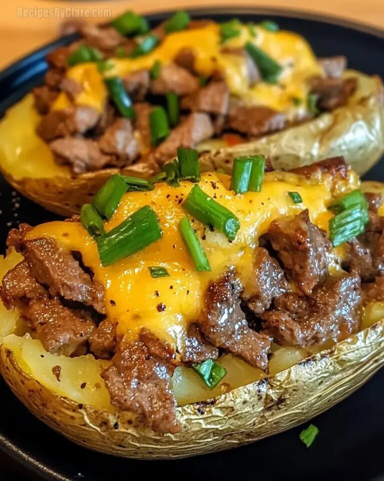Philly Cheesesteak Baked Potato Recipe
