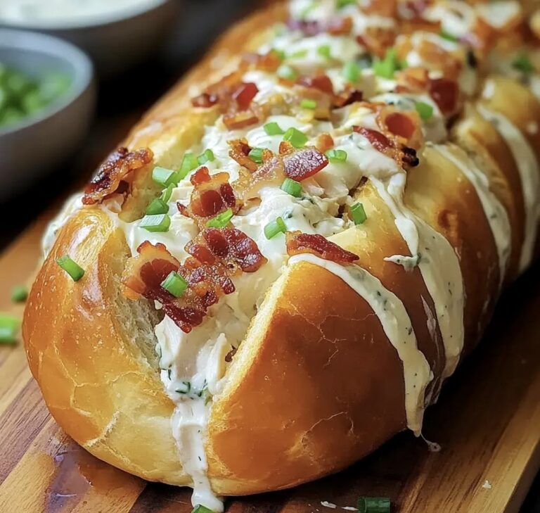 Chicken Bacon Ranch Stuffed Bread Recipe