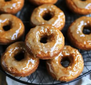 Baked Pumpkin Donuts Maple Glaze Recipe