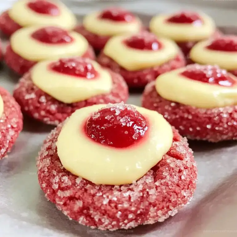 Red Velvet Thumbprint Cookies Recipe